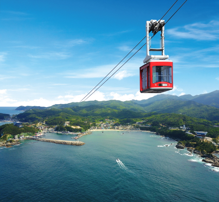 [江原道] 三陟海上ケーブルカー（삼척해상케이블카）